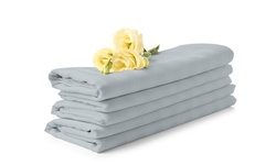 1800 Count Cotton Bamboo Feel Dobby Striped Sheet Set Deep Pockets 4 Piece Set