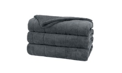 Sunbeam Channeled Microplush Heated Blanket