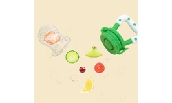 3 Pack Baby Food Feeder Fruit Silicone Nipple Teething Toy Soother Pacifier