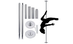 Costway 45mm Adjustable Spinning Static Dancing Pole Stripper Fitness