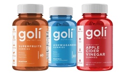 Goli Nutrition Gummy Vitamins Apple Cider Vinegar OR Ashwagandha OR Super Fruit