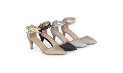 Journee Collection Womens Glitter Pointed Toe Pumps