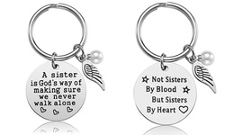 Sister Keychain - A Sister is God's Way of Making Sure We Never Walk Alone