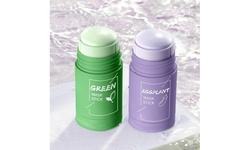 Green Tea Purifying Clay Mask Stick Facial Deep Cleansing Oil Pore Acne Remover