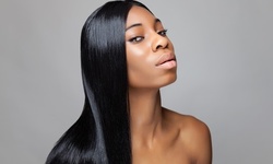 Natural Silk Press with Cut or Protein Treatment and Trim at Roq'Mo Hair (Up to 28% Off)