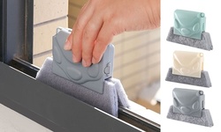 3-Pack Magic Door Window Groove Cleaning Brushes Handheld Grip 