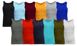 Galaxy By Harvic Men's Heavyweight Combed Cotton Ribbed Tank Tops (Sizes, M-2XL)