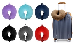 Miami CarryOn Plush Microbeads Travel Neck Pillow