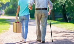 iMounTEK Ultralight Adjustable Height Foldable Walking Stick Cane w/ Wrist Strap