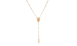 Arturo Zeta Stainless Steel Unisex Small Rosary Beads Necklace