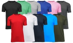 Men's 5-Pack Assorted Crew Neck Short Sleeve Tee (Sizes, S-5XL)