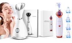 Electric Blackhead Remover Pore Vacuum Cleaner Facial Steamer Skin Care Home SPA