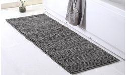 Braided and Loop Chenille Oversized 22" x 60" Bath Rug 