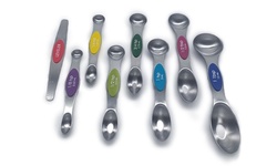 8 Pcs Magnetic Measuring Spoons Set, Dual Sided Stainless Steel