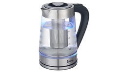 1500W Electric Tea Kettle,2.5L Glass Electric Kettle w/4Hrs Keep Warm Function