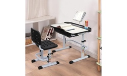 Kids Desk and Chair Set, Height Adjustable Student Study Desk