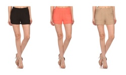 Women Comfy Drawstring Casual Elastic Waist Pocketed Shorts