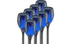 Solar Torch Light With Flickering Flame Outdoor Landscape Decor Solar Lights