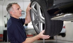 Wheel Alignment or A/C Service at Elite Certified - Goodyear (Up to 62% Off). Four Options Available.