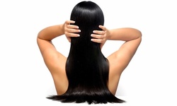 Brazilian Keratin Hair Treatment with Optional Haircut at Edan Edan Salon (Up to 82% Off) 