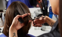 Haircut, Style, Root Touch-Up, and More at Beauty by Nadia (Up to 73% Off). Four Options Available.