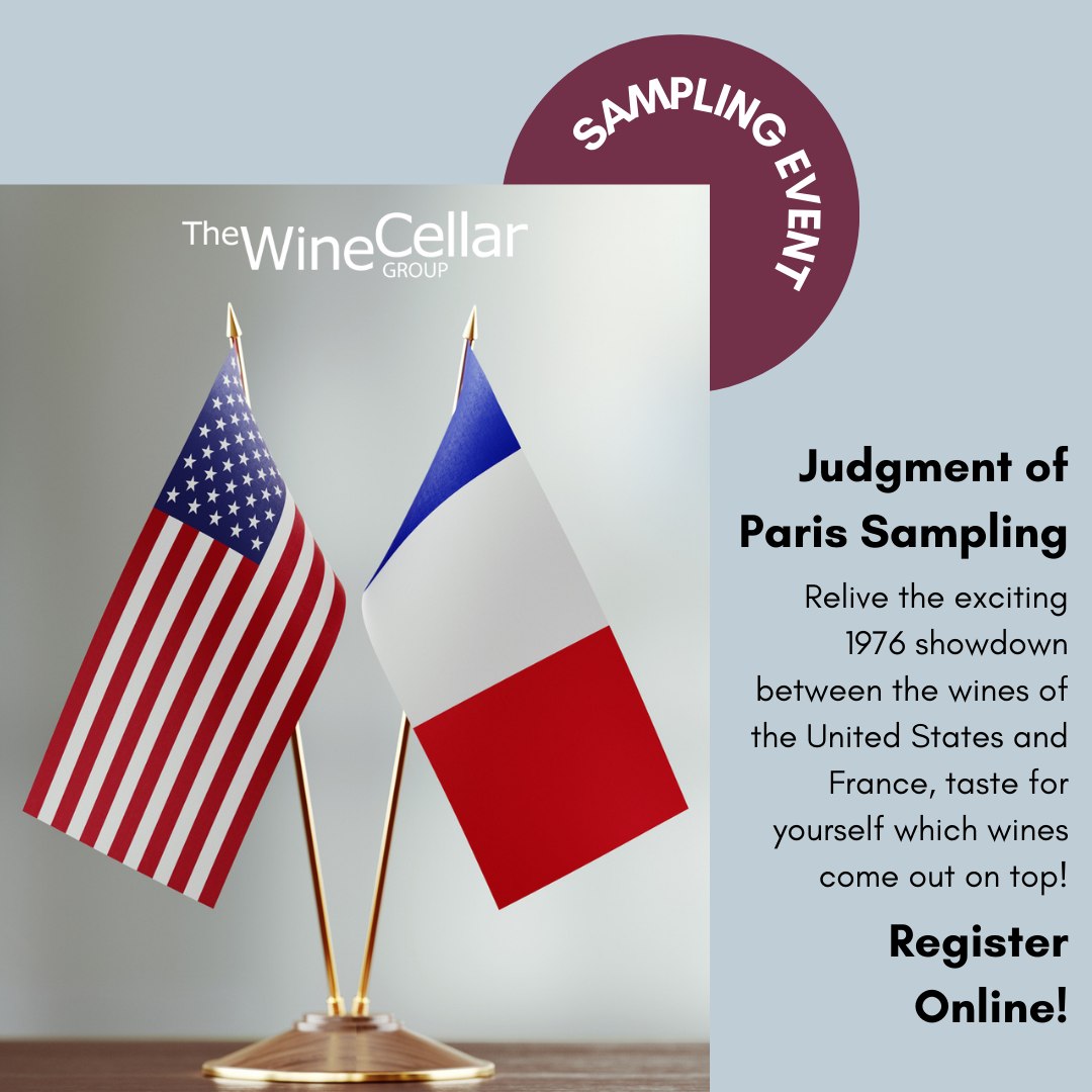 Complimentary Judgment of Paris Wine Sampling