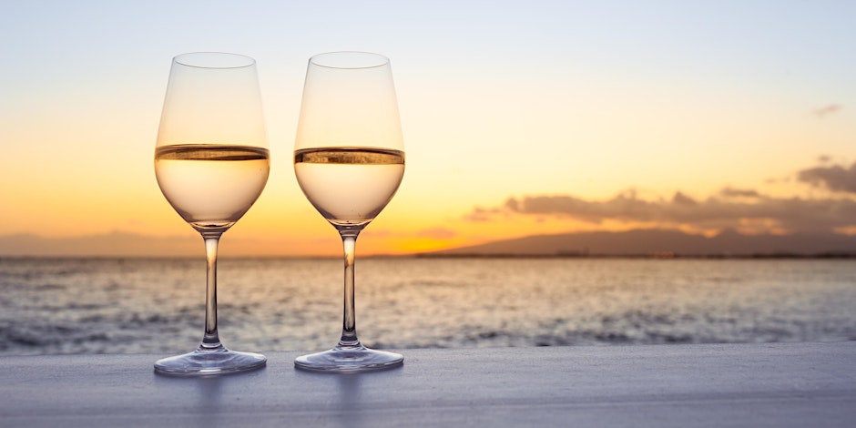 white wine sampling
