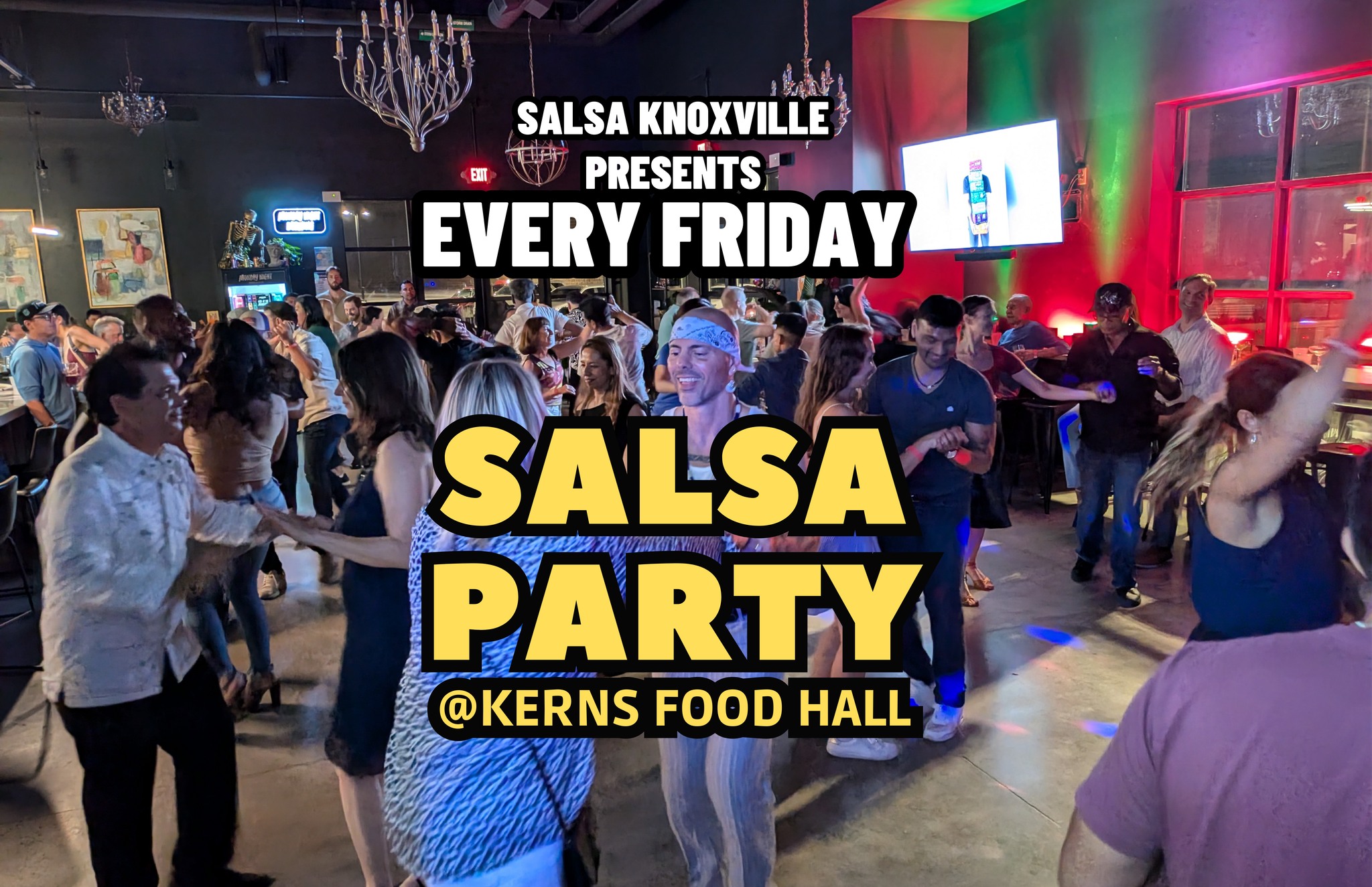 Salsa Party at Kerns Food Hall