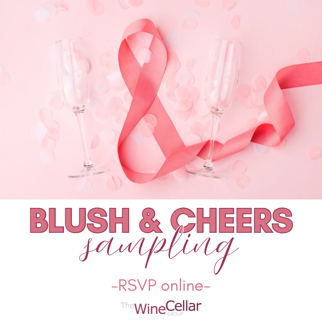Complimentary Blush & Cheers Wine Sampling