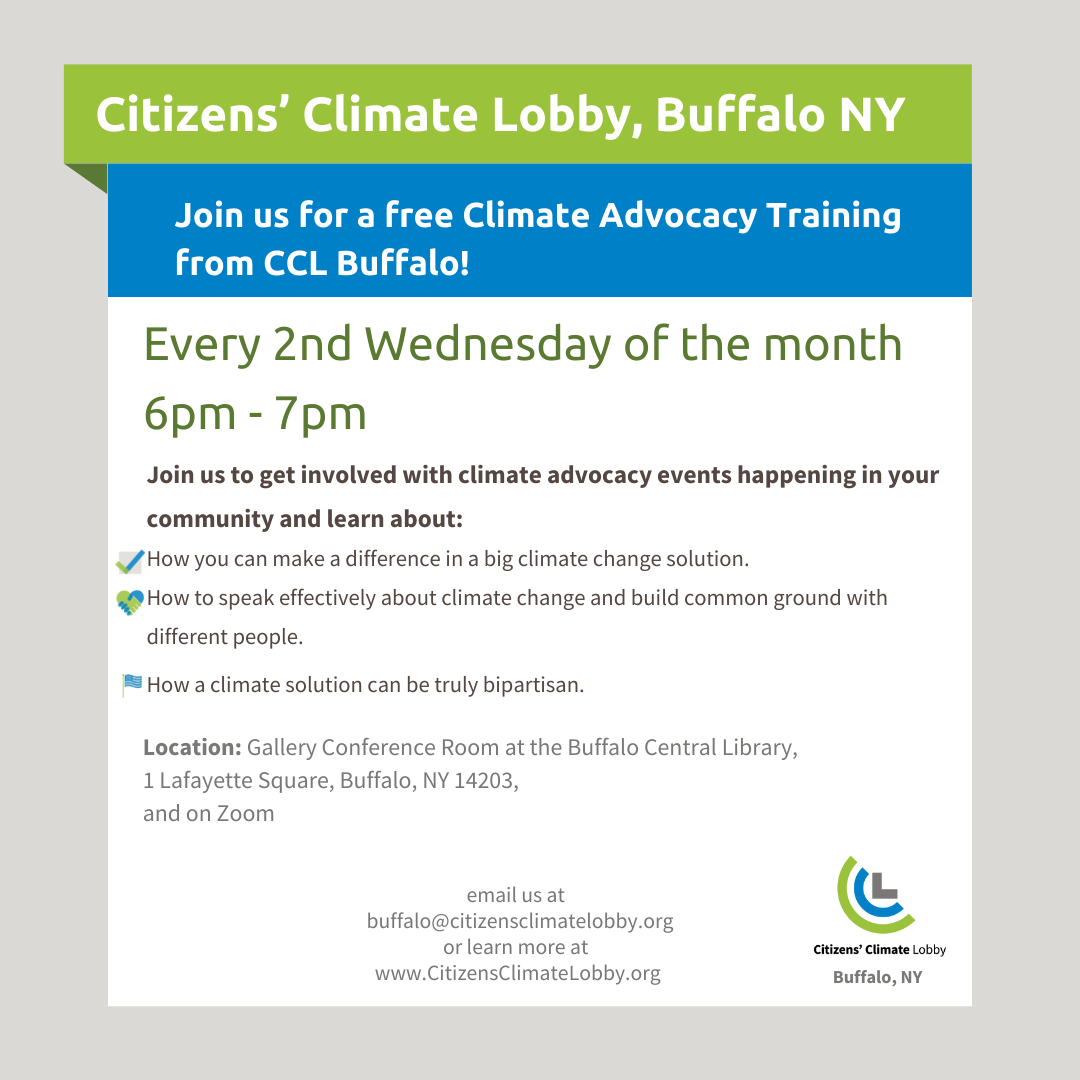 Citizens Climate Lobby Meeting Announcement