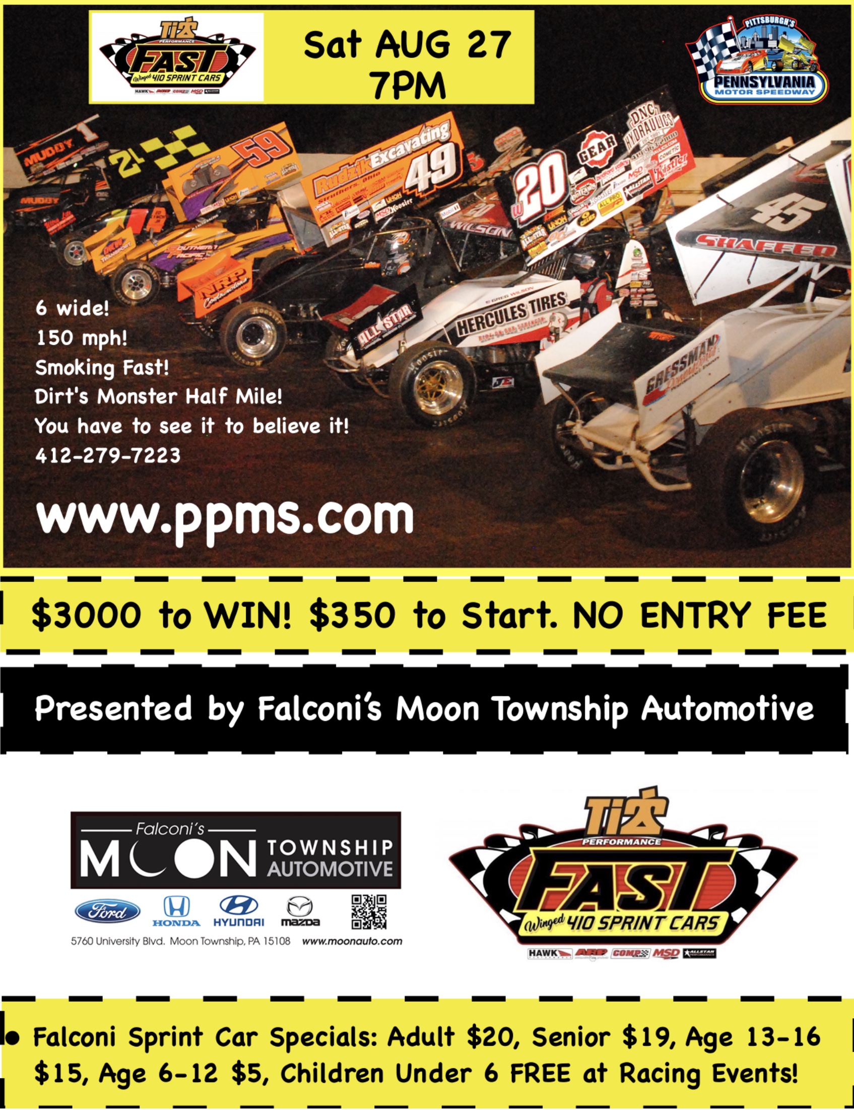 Fast on Dirt Sprint Cars at PPMS