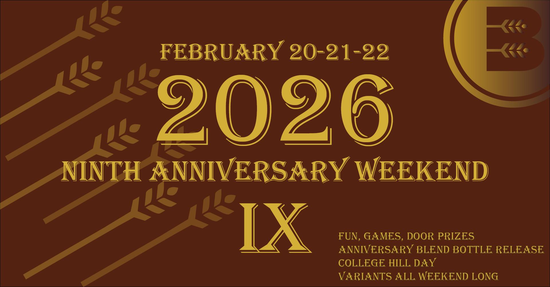 brink brewing 9th anniversary celebration karaoke friday february 20