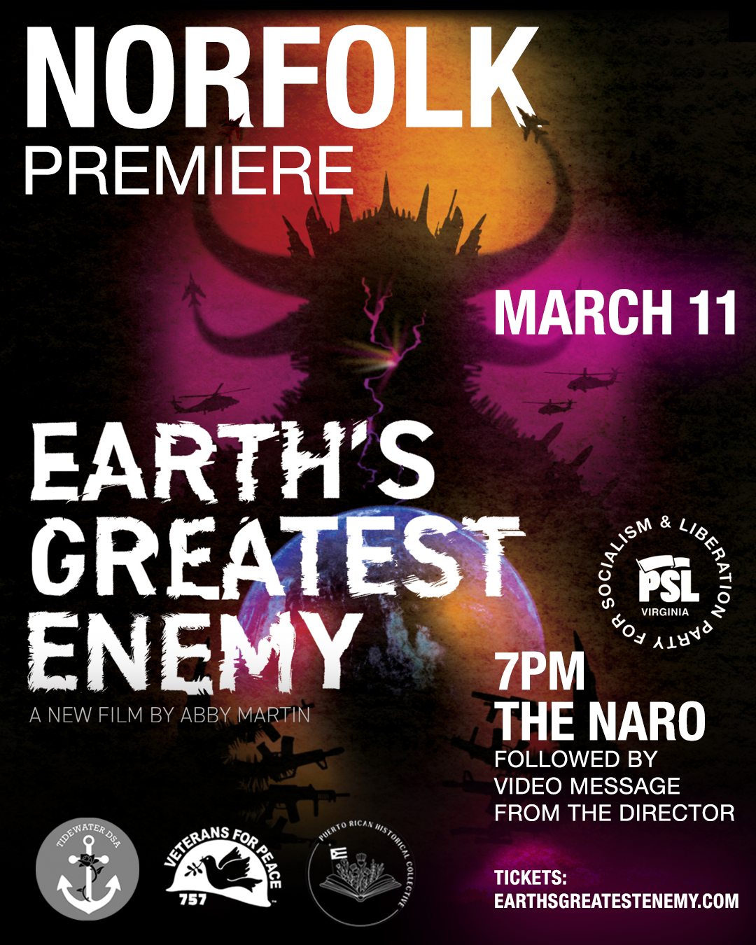 earths greatest enemy norfolk film premiere 