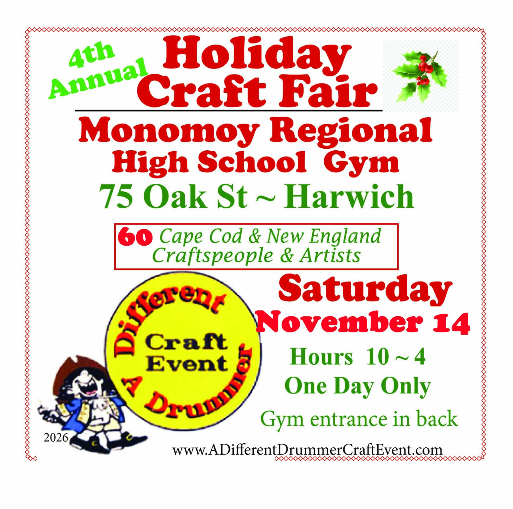 A Different Drummer Holiday Craft Fair advert