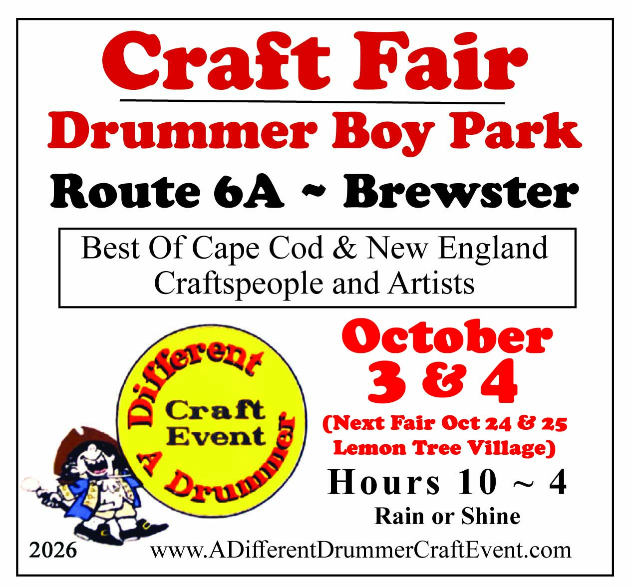 A Different Drummer October 2026