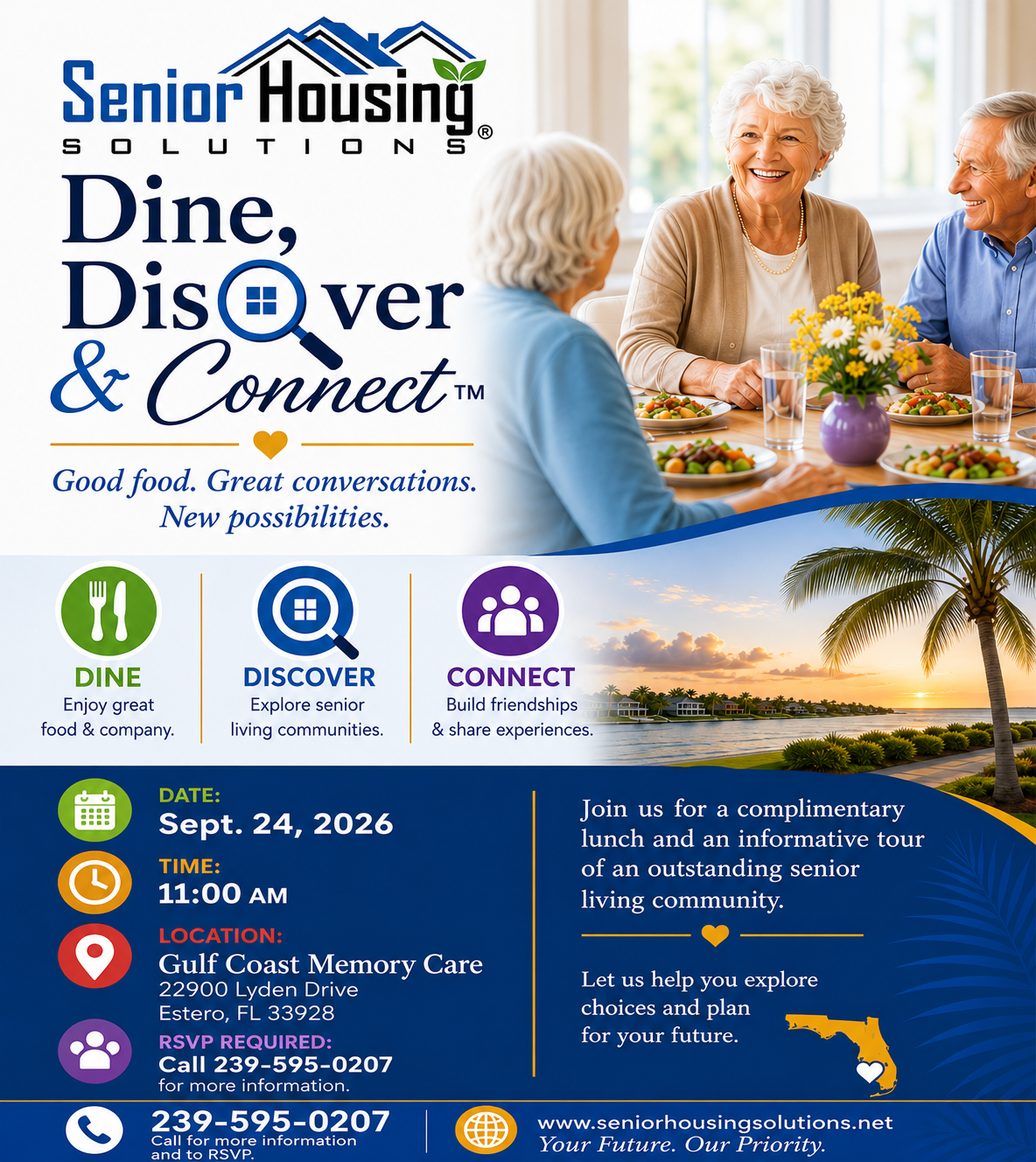 Dine, Discover and Connect - Gulf Coast Memory Care