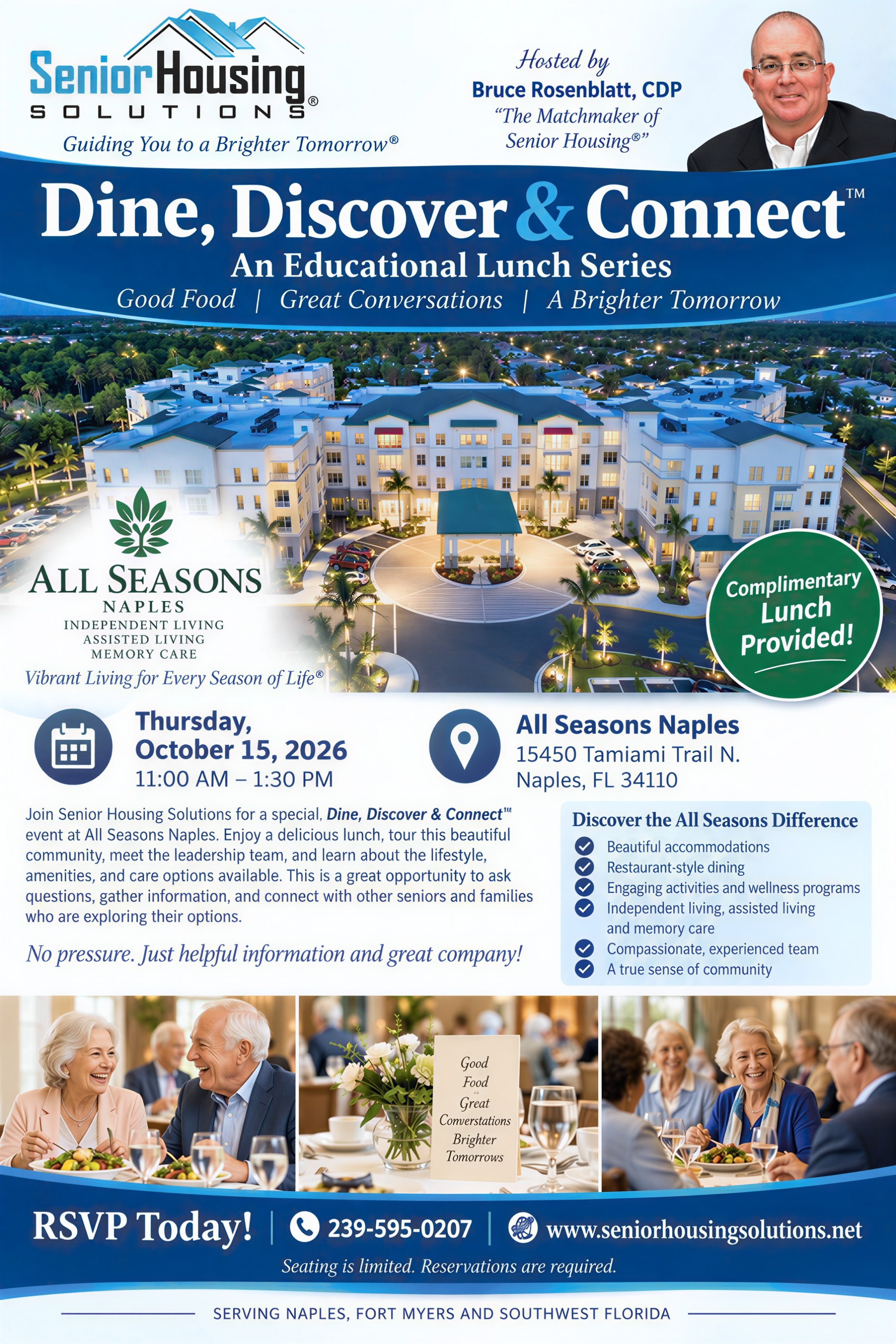 Dine. Discover and Connect Event - All Seasons Naples