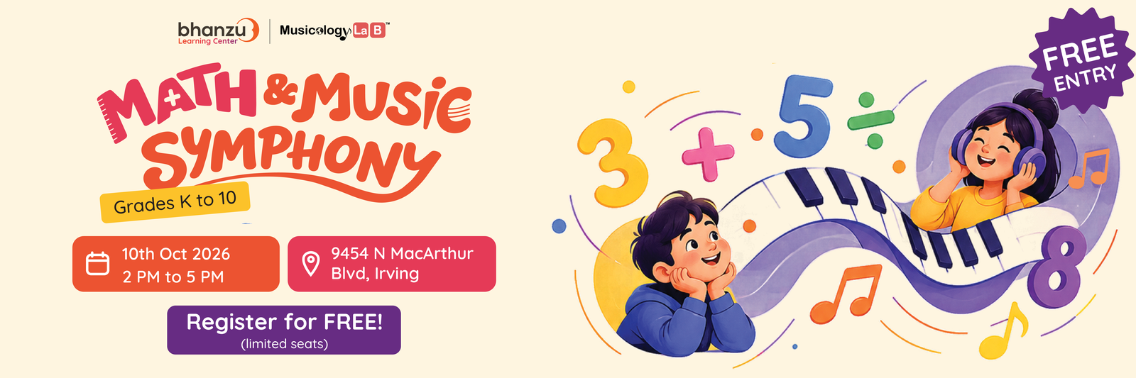 Math and Music Event Bhanzu Learning Center Irving
